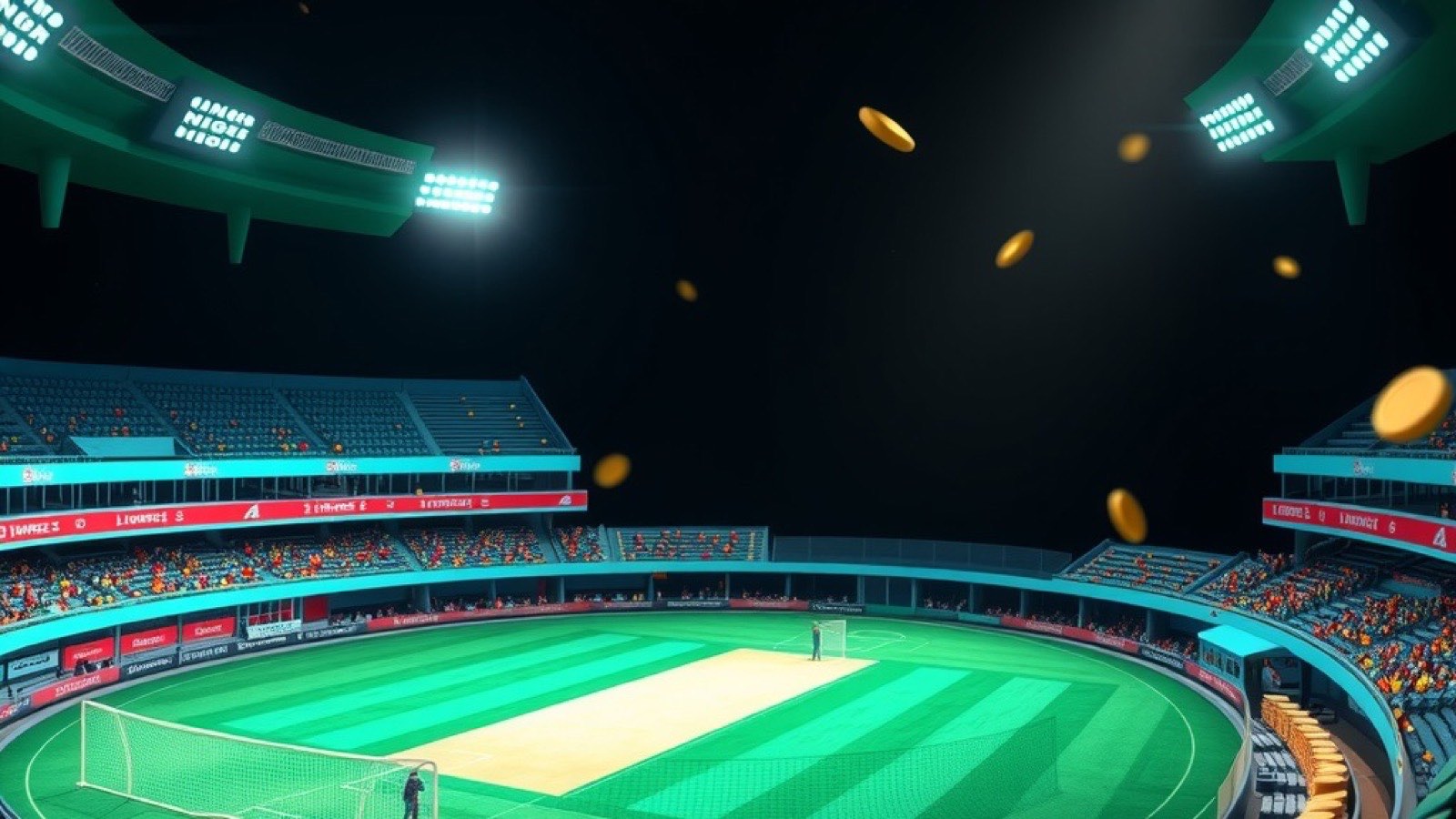 Diwa Play Diwa Play is Your Gateway to Online Gaming Entertainment with a neon casino floor and cricket-night glow